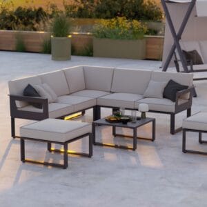 Conjunto de salón esquinero Odyssea de 5 plazas